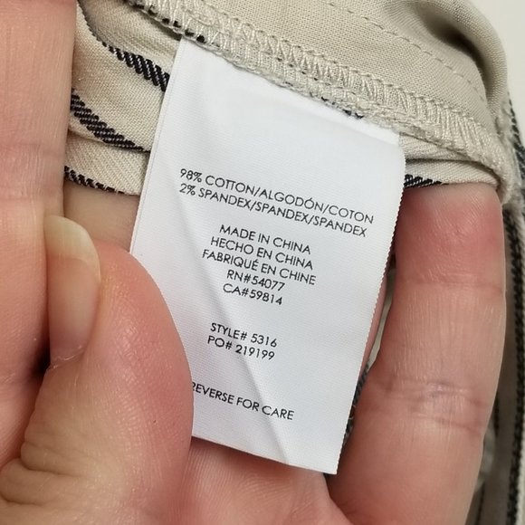 EUC CAbi Tick Tock Crop Pants Size 10 - Picture 5 of 6